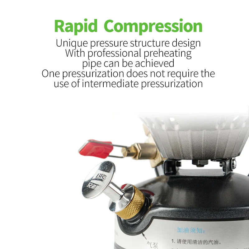 Mini Liquid Fuel Camping Stove 2120W Black