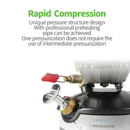 Mini Liquid Fuel Camping Stove 2120W Black