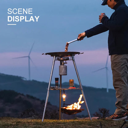 Camping Gas Stove 4.2KW Backpacking Silver