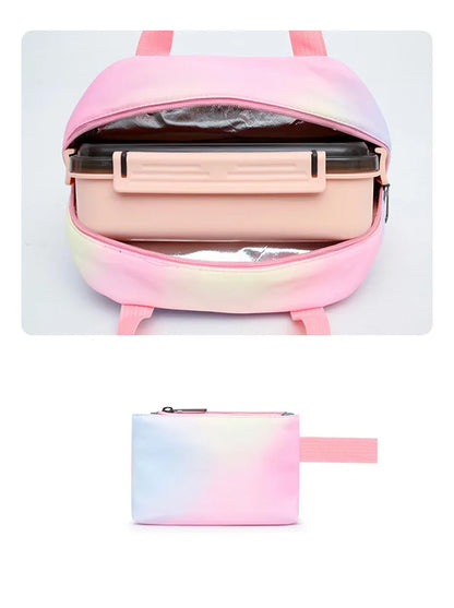 3 PCS Lilo & Stitch Colorful Backpack Set (Includes Lunch Bag)