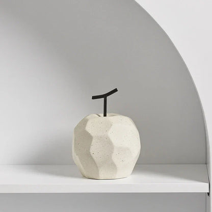 Ceramic Fruit Ornaments: Elegant Apple and Pear Decor for Stylish Living Spaces