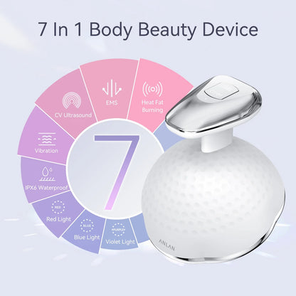 5-in-1 EMS Slimming Machine Ultrasonic Fat Burner And Body Massager White