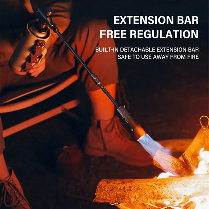 Three-Stage Outdoor Gas Burner Torch Silver