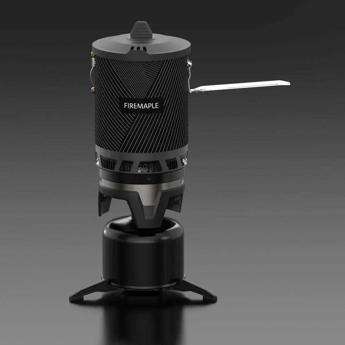 All-in-One Camping Stove with Piezo Ignition Black