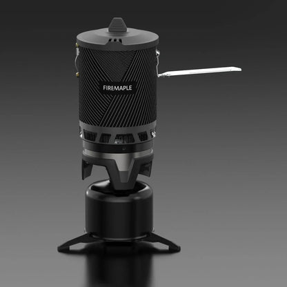 All-in-One Camping Stove with Piezo Ignition Black