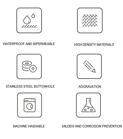 Luxury Marble Shower Curtain Bathroom Set (4 pcs)