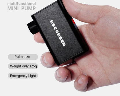 Mini Air Pump Bike 100PSI Rechargeable Wireless Compressor Black