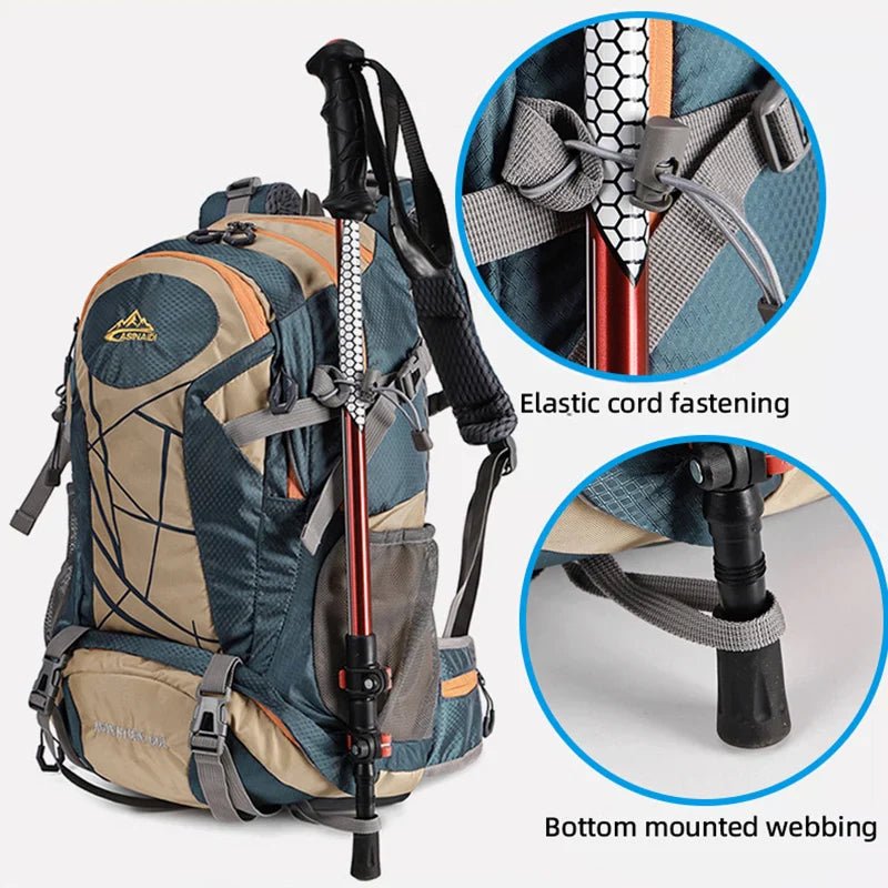 Climbing Camping Backpack Gear Storage Blue