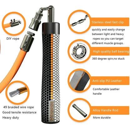 Weighted Jump Rope for Fitness and Boxing