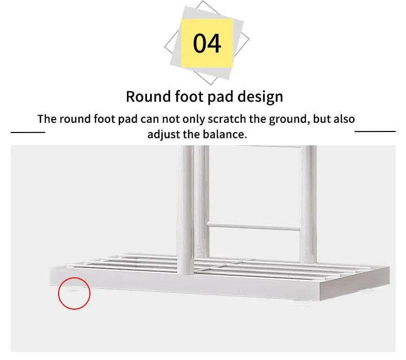 3-Tier Iron Plant Stand for Indoor and Outdoor Use