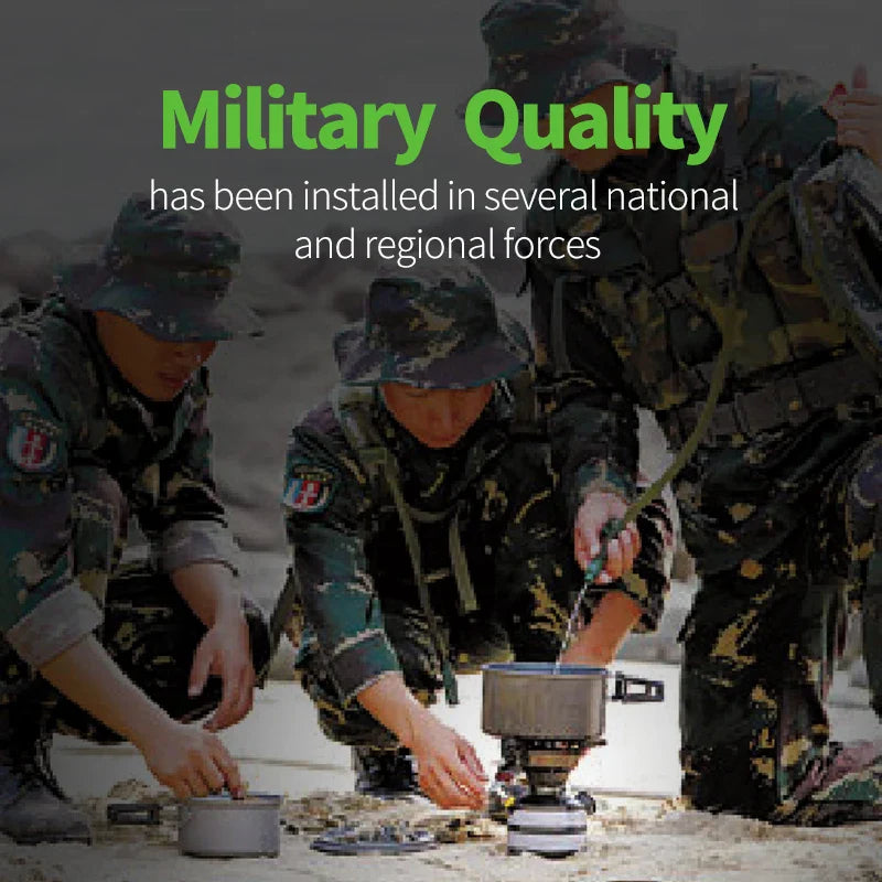 Mini Liquid Fuel Camping Stove 2120W Black