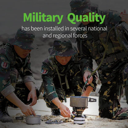 Mini Liquid Fuel Camping Stove 2120W Black