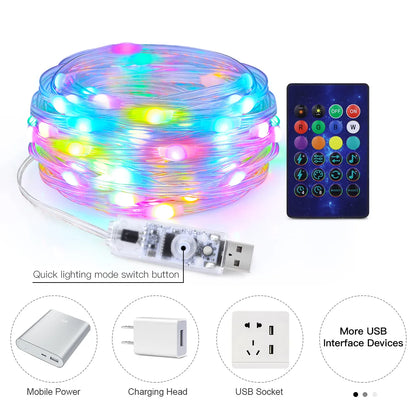 20M Smart Bluetooth Addressable LED Christmas Lights