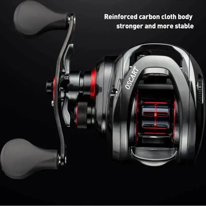 9BB Baitcasting Fishing Reel with Spare Spool Black