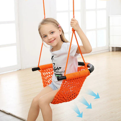 U-Shape Children's Swing - Indoor & Outdoor Hanging Chair | Adjustable Height & 360° Protection