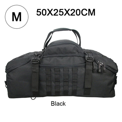 Tactical Molle Sport Travel Duffel Bag Black