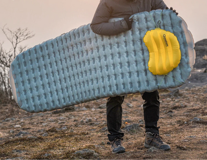 Inflatable Camping Sleeping Pad Waterproof Blue