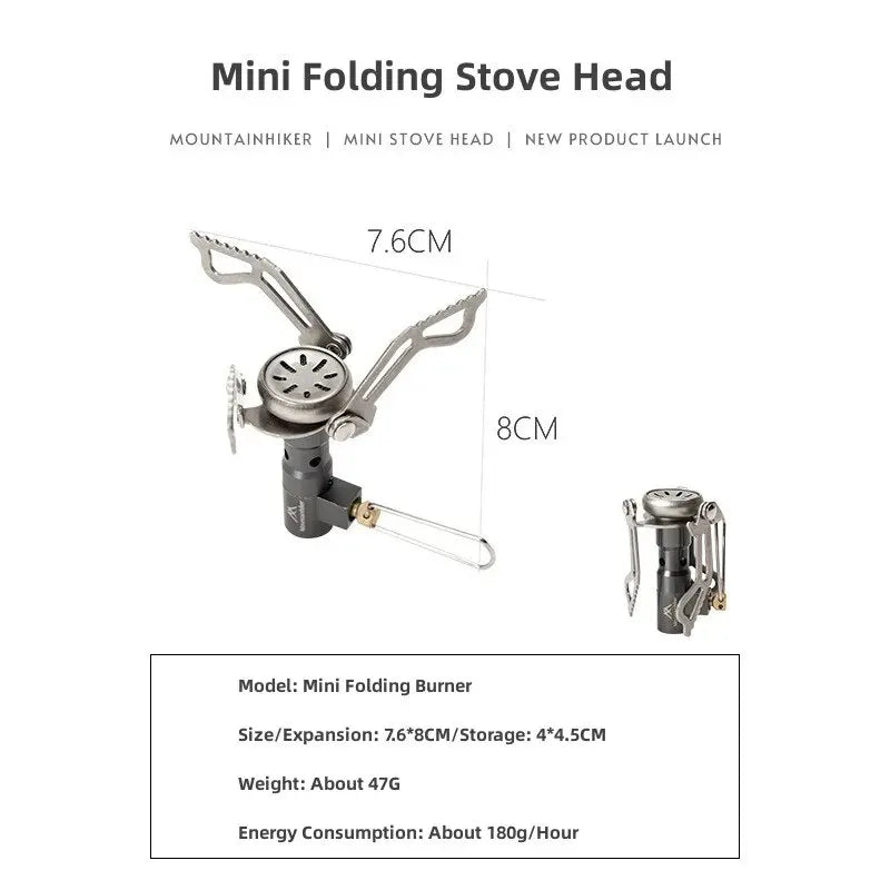 Mini Camping Gas Stove 2500W Silver