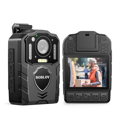 1080P Body Camera with 13-Hour Recording 64GB Black