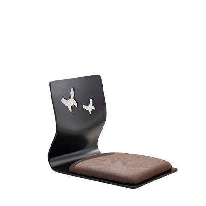 Japanese Kotatsu with Black Finish Zaisu Chair