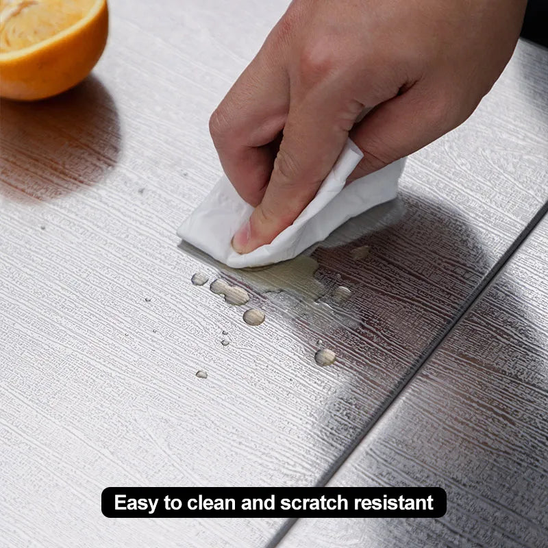 Folding Stainless Steel Camping Table Heat-Resistant Silver