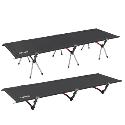 Lightweight Camping Cot Collapsible Sleeping Bed Black