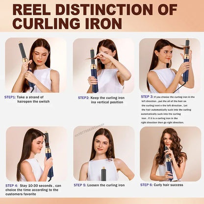 5-in-1 Professional Hair Styler and Dryer Hot Air Styler Comb