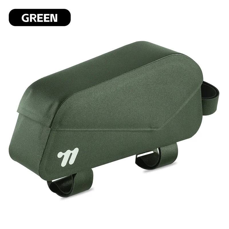 Waterproof Bicycle Top Tube Bag 1L TPU Frame Bag Green