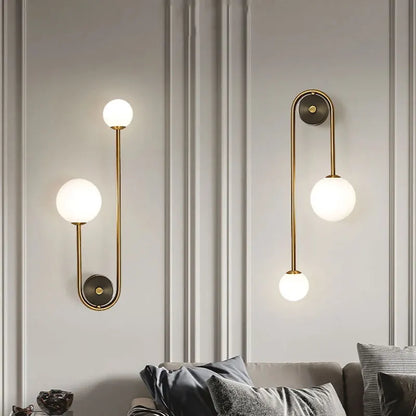 Modern Gold LED Wall Lamp: Illuminate Your Bedroom and Living Spaces with Style