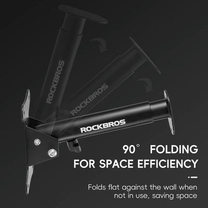 Wall Mount Bike Rack Heavy-Duty Carbon Steel Bicycle Holder Black