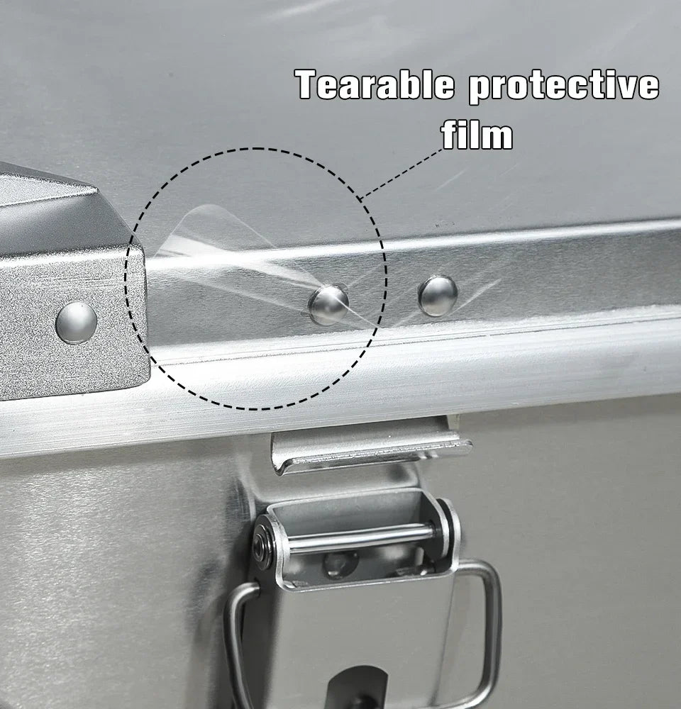 50L Outdoor Aluminum Alloy Storage Box Silver