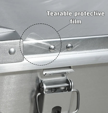 50L Outdoor Aluminum Alloy Storage Box Silver