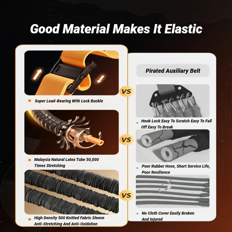 Pull-Up Bands Set 300LB Support Strap Orange