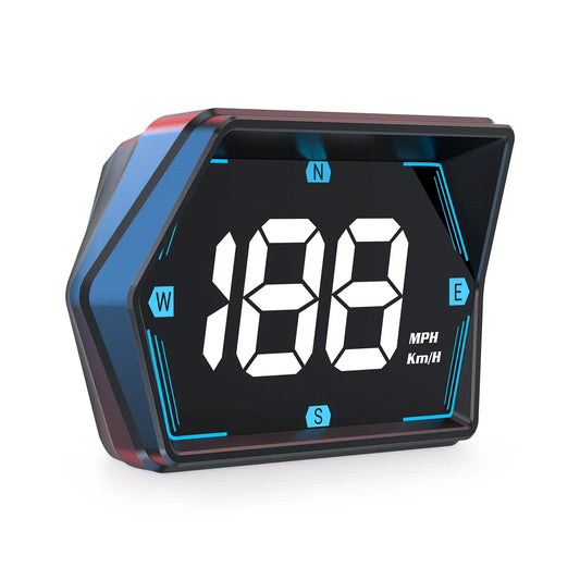 Car Head Up Display GPS Speed Display with Alarm Light Sensor Black