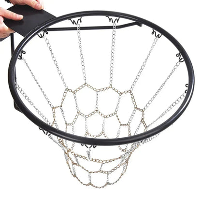Durable Galvanized Steel Chain Basketball Net for Outdoor Classic Sport