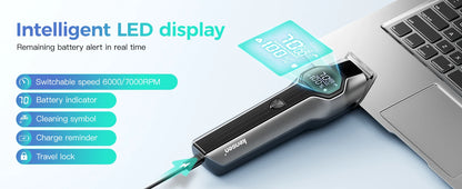4-in-1 Cordless Hair Clipper & Grooming Kit with LED Display