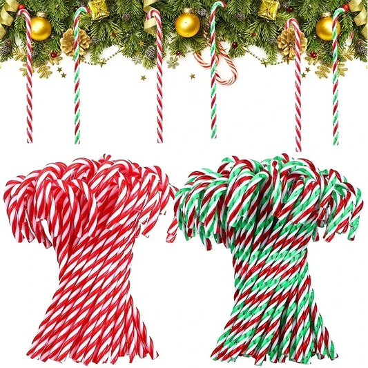 20-Piece Christmas Candy Cane Acrylic Xmas Tree Hanging Set