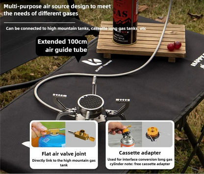 Ultralight Folding Infrared Mini Camping Stove Silver