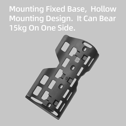 Waterproof 4L Bike Front Fork Bag PC Set with Mounting Base Black