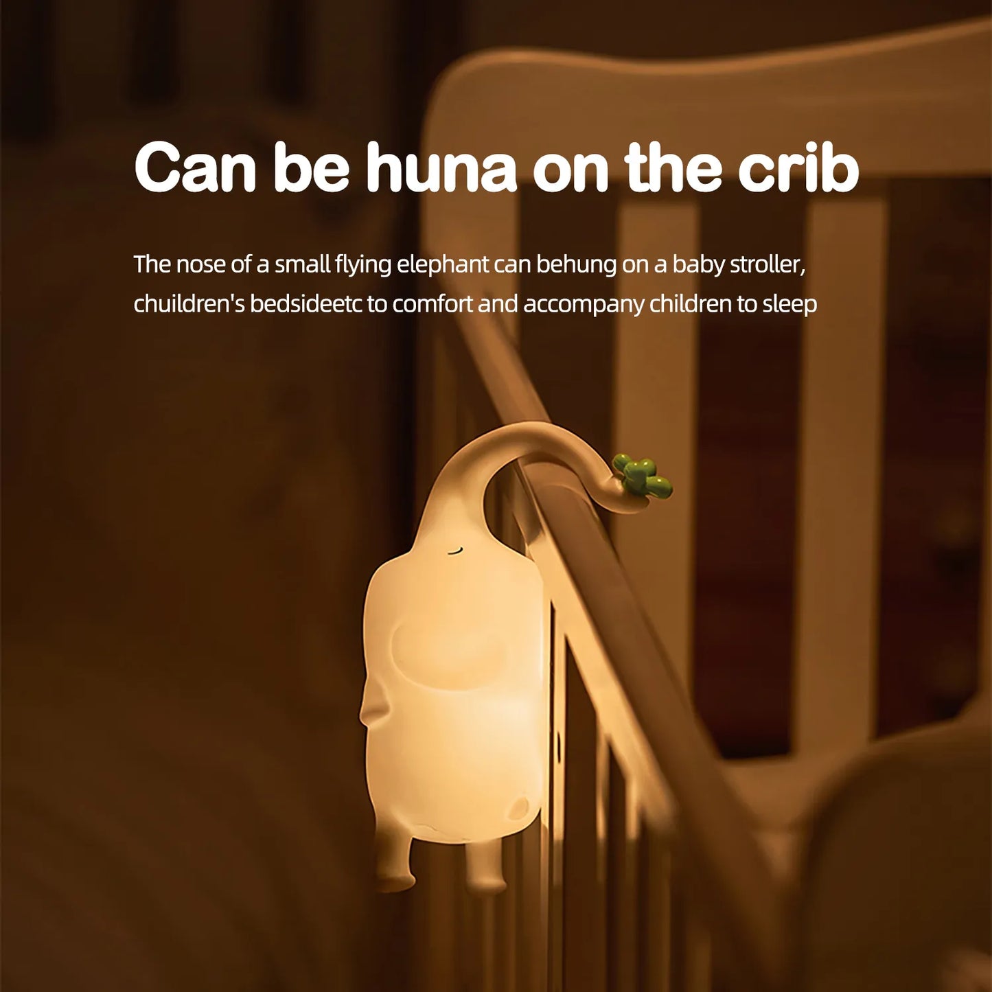 Adorable Elephant Silicone Night Light