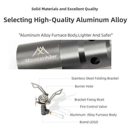 Mini Camping Gas Stove 2500W Silver