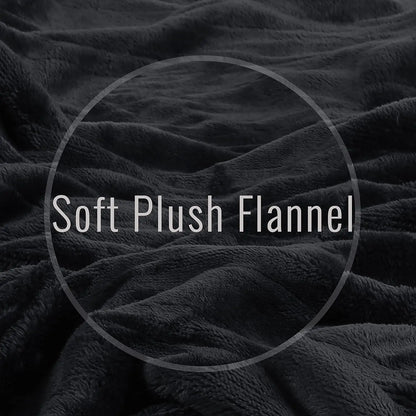 Double-Sided Flannel Electric Blanket with 6 Heating Levels & 5 Timing Options