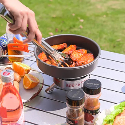 1940W Strong Firepower Folding Camping Gas Stove Silver