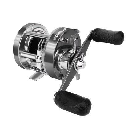 Flag Round Baitcasting Reel 5000 13kg Max DragRight Hand Silver