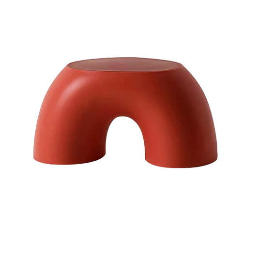 Rainbow Ring Stool - Red, Durable, Non-Slip Shoe Changing Bench