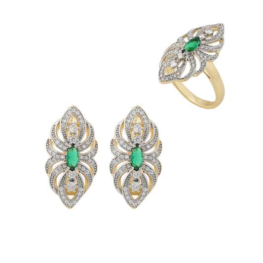 Bohemian Ring and Earring Set for Women