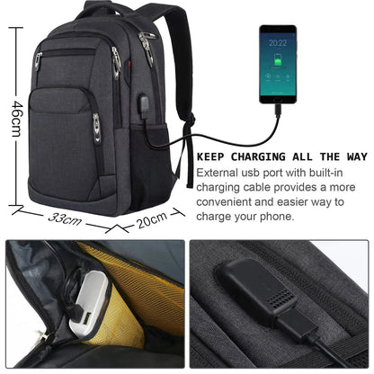 Outdoor Travel And Camera Backpack  Waterproof Bag Black