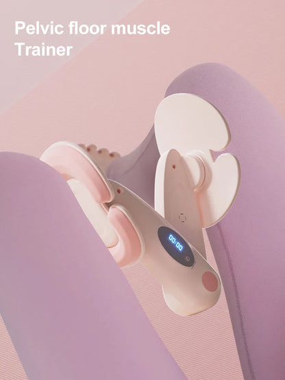 LED Counting Pelvic Floor Leg Clamp Trainer Pink