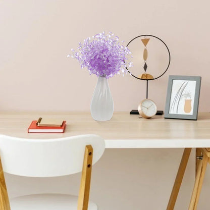 50-Piece Purple Crystal Droplet Bouquet | Home & Party Decoration Set