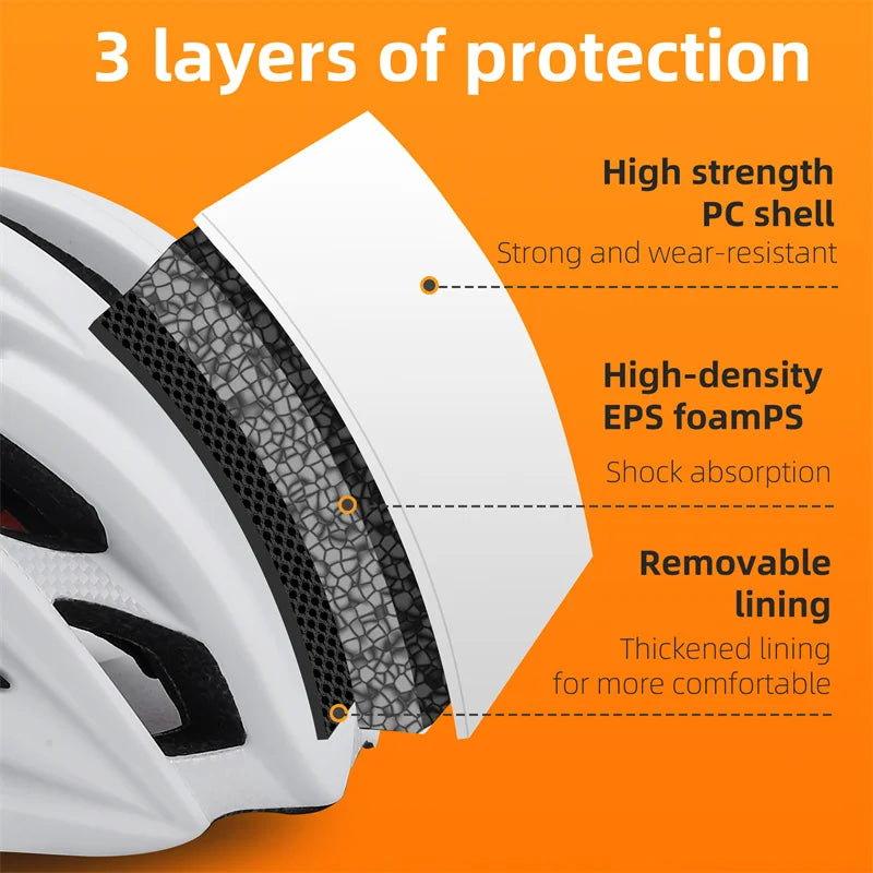 Ultralight Cycling Helmet Shock-AbsorbingWhite